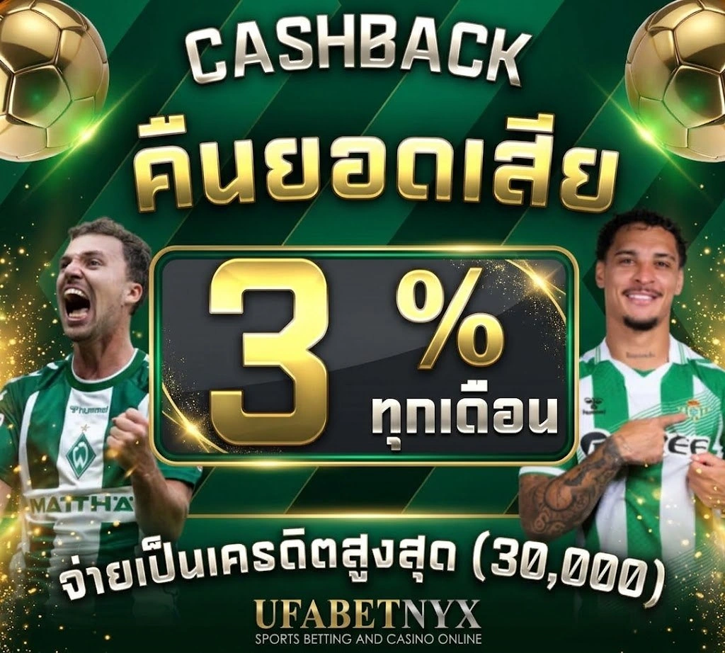 คืนยอดเสีย 3% ทุกเดือน